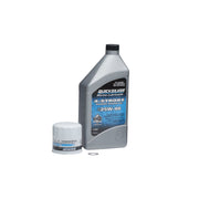 Quicksilver Oil Change Kit, 25W-40 Marine Engine Oil, 4-Stroke Mercury 75hp 90hp 115hp 1.7L Outboards, Includes Oil Filter and Drain Plug Seal, 8M0081913