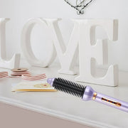 GleamNest 2 In 1 Hair Dryer Brush Automatic Rotating Hot Air Styler Tourmaline Ceramic Heating For Big Curls