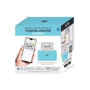 Core Innovations CTP500 Wireless Mini Portable Inkless Thermal Printer and Label Maker, Bluetooth, Teal