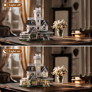 BuildingBoat Magic House Building Blocks Kit, Practical Owens House Model, 1877 Pieces, White