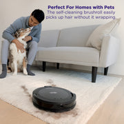 Shark RV2100 Navigator Robot Vacuum, SmartPath Navigation, Self-Cleaning Brushroll, Automatic Dirt Disposal, Black