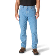 Carhartt Men's Relaxed Straight Jeans, Durable 13-Ounce Cotton Denim, Cove Light Wash, 32W x 30L, 105119-H83