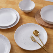Stone Lain BLB1097-B010002 Lauren 16-Piece Dinnerware Set Stoneware, Off White