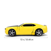 Jada Toys Transformers Bumblebee Converting RC Robot with Electronic Sounds, 11-Inch, Yellow