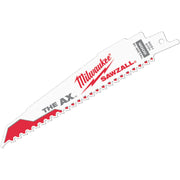 Milwaukee 48-00-5021 The Ax : 6-Inch 5/8 Teeth per Inch Sawzall Blade, 5-Pack