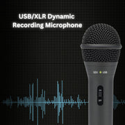 Samson Q2U Handheld Dynamic USB Microphone with Cardioid Polar Pattern, Black, Bundle with Boom Arm and Pop Filter, SAQ2UTB_K2