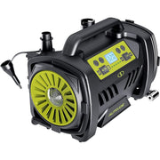 Snow Joe ATJ-AIR1-HYB Hybrid 12-Volt 110-Volt AC High Volume Tire Inflator Deflator with Digital Pressure Gauge Tire Air Chuck Adaptor Sports Pin General Inflatable Valve & Auto Shut off High V