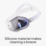 Meta Quest 3S Breathable Facial Interface with Silicone Pads and Adaptive Flexible Frame, Grey, SK-1000039-01
