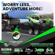 Rhino USA HTDROP2 Adjustable Drop Hitch 2-Inch Receiver Heavy Duty Aluminum 6-Inch Drop/Rise 12,500 LBS GTW