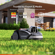 Sunseeker V3 Wireless Robotic Lawn Mower, 0.15 Acre Coverage, Vision AI Obstacle Detection, Rear Wheel Drive, 8-Inch Cutting Width, Adjustable Height, App Control, SKRMV3