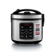 Gourmia GRC512 5 Qt Rice Cooker & Steamer, 20 Cup Cooked (10 Cup Uncooked) Stainless Steel