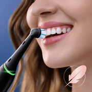 Oral-B 2 Pack Electric Toothbrush Brush Heads, Black - Enamel-Safe