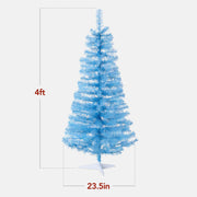Best Choice Products 4ft Prelit Colored Christmas Tree, Battery-Powered LED Lights, Eight Lighting Modes, Lavender