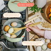 Beautiful 19918 12-Piece Ceramic Nonstick Cookware Set with Strainer Lids, Sage Green by Drew Barrymore