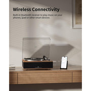 ANGELS HP-H019-0R-US HORN Vinyl Record Player Bluetooth Turntable