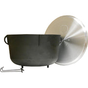 King Kooker Pre-Seasoned 10-Gallon Cast Iron Jambalaya Pot with Feet and Lifting Hooks