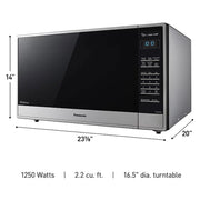Panasonic NN-SN975S 2.2 cu. ft. Stainless Steel 1250W Microwave Oven With Inverter Technology