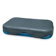 Intex Rectangular Pool Cover, Durable UV-Resistant Vinyl, Fits 120x72 in Pools, 20 in Overhang, Drawstring Ties, Floating Design