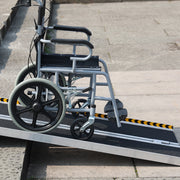 KFFKFF Folding Wheelchair Ramp: A Portable Aluminum Threshold Ramp, 5 ft Long, Supports up to 800 lbs