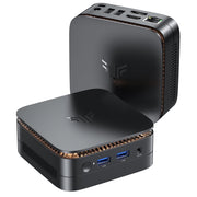NIPOGI Mini Desktop Computer, Intel 12th Gen N150 Processor, 16GB DDR4 RAM, 512GB SSD, Dual 4K Display Support, Windows 11 Pro, Black E1