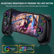 ESYWEN Mobile Gaming Controller for iPhone and Android with Hall Effect Joystick, Bluetooth Wireless, Rechargeable Battery, Adjustable RGB Lighting, MC300