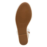 DV Dolce Vita Tammara Wedge Sandals with Adjustable Ankle Strap, Tan, 4.5-Inch Mid Heel, Open Toe, Whipstitch Platform