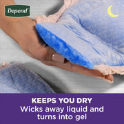 Depend 105516300 Night Defense Incontinence Underwear for Women, Adult Diapers, S, 64 Count