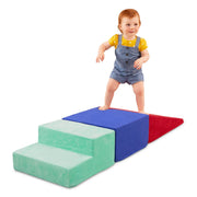 Battat BT1848 Squishy Stack Climbers 3 Foam Multicolor Play Shapes, Toddler & Preschool Toys