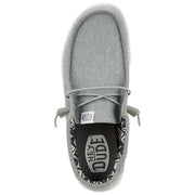 HEYDUDE Wally Canvas Casual Shoes for Men - Light Grey - 9M