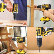 Verstarlin 21V Cordless Drill Tool Kit, 120-Piece Set, 3/8