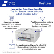 Brother MFC-J1800DW Print & Cut Wireless All-In-One Inkjet Printer with Automatic Paper Cutter