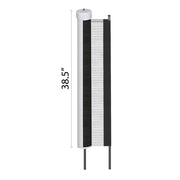KidKusion Retractable Driveway Guard, Plastic and Steel Safety Gate, 24 ft Long, 36 in Tall, Black