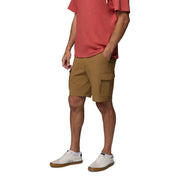 Columbia Roc Tech Cargo Shorts, Classic Fit, Omni-Shield Technology, Delta Beige, 30 Waist, 9 Inseam, Mid Rise, Pull On Closure, 215753