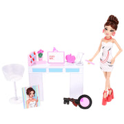 Phat Mojo Dress To Impress Lana Deluxe Fashion Doll Set, 11.5-Inch Articulated Doll with Nail Salon Playset, Accessories, Collector Card, DLC Code