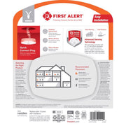 First Alert Hardwired Ionization Smoke Alarm with Precision Detection, Battery Backup, Quick Connect Plug, Interconnect Capability, White, SMI100-AC