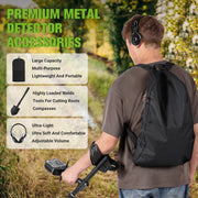 OneAmg Professional Metal Detector, High-Precision Multi-Metal Detection, 10-Inch Waterproof Coil, 5 Modes, Advanced DSP Chip, Adjustable Shaft, LCD Display 1117M