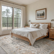 KUETH AR1005-Light Taupe Brown-6X9-WAL Modern Area Rug 6x9, Machine Washable, Non-Slip TPR Backing, Light Taupe Brown