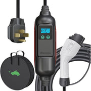 H KHONS Level 2 Electric Vehicle Charger, 32 Amp, 240V, Portable with 16 ft Cable, NEMA 14-50 Plug, App Controlled G2Y-T1-32A-16FT