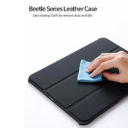 Tabet-Case-Factory-Sale Leather Flip Stand Cover For iPad 9.7 2017 2018 Black