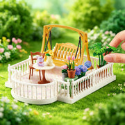 ZURU Mini Brands Mini Spaces Garden Customizable Miniature Garden Diorama with Lifelike Plants and Accessories Roof Garden Theme Ages 8+ 77866