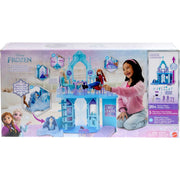 Mattel Disney Frozen Elsa Frozen Ice Palace Playset with Olaf Figure, 5 Play Areas, 21 Accessories, Multicolor, Over 2.5 Ft Tall