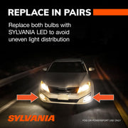 Sylvania H13 LED Fog Lights, 6000K Cool White, Long-Lasting, No Polarity, 2 Pack