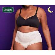 Depend 54936 Night Defense Women's Incontinence & Postpartum Bladder Leak Underwear, XXL, 40 Count
