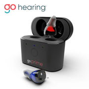 Go Hearing GHP00001BL Go Prime In-Ear OTC Hearing Aid, Rechargeable, Noise & Feedback Control (Black)