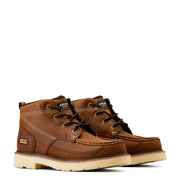 Ariat Rebar Lift Chukka Work Boots for Men, Distressed Brown Leather, Slip Resistant, Electrical Hazard Rated, 11.5M, 10050836