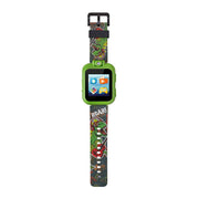 PlayZoom Kids Holographic Silicone Smartwatch with Swivel Camera, 30 STEM Games, Music Player, Earbuds Set, 42mm, Green Dinosaur