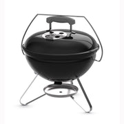 Weber Smokey Joe 14.2 in. Portable Charcoal Kettle Grill, Compact Lightweight, Black, Tuck-N-Carry Lid Lock, 1501695