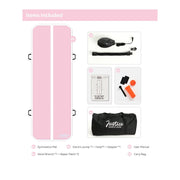 Justice 10ft Inflatable Air Track Gymnastics Tumbling Mat with Carrying Bag and Electric Air Pump - Pink
