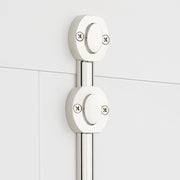 Signature Hardware Odette 72 Inch Tall Window Cremone Security Bolt, Polished Nickel, Solid Brass