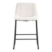 Furniture of America Perri Modern Chenille Counter Height Dining Chairs, Blue, Set of 2, EC-3471BL-PC